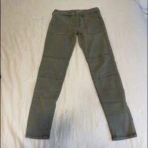 gray/green american eagle jeggings